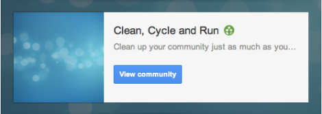 Clean, Cycle and Run Community on Google+ | Let's START a Trend